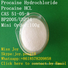 USP Bp hohe Reinheits-Procain-Hydrochlorid-Procain HCl CAS 51-05-8 lokale betäubende Schmerzlinderung API USA Großbritannien